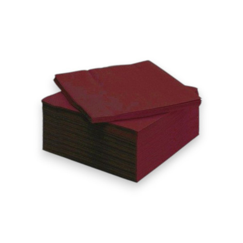 SERVILLETA 20X20 BURDEOS 2 HOJAS