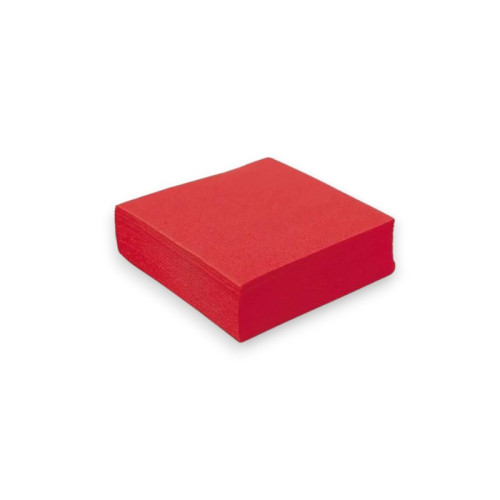 SERVILLETA 20X20 ROJO 2 HOJAS