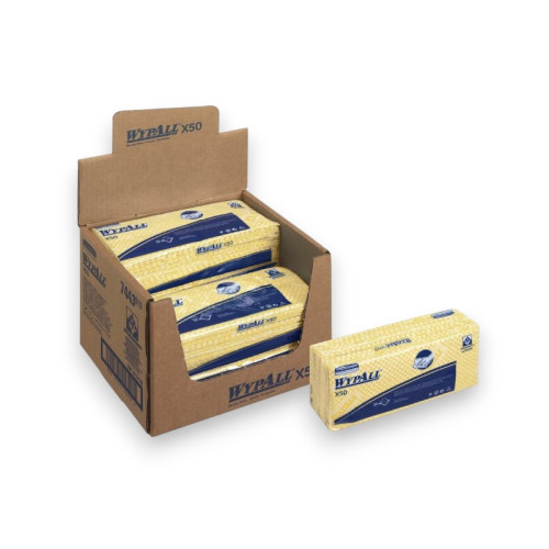 PAÑO NO TEJIDO WYPALL X50 AMARILLO 7443