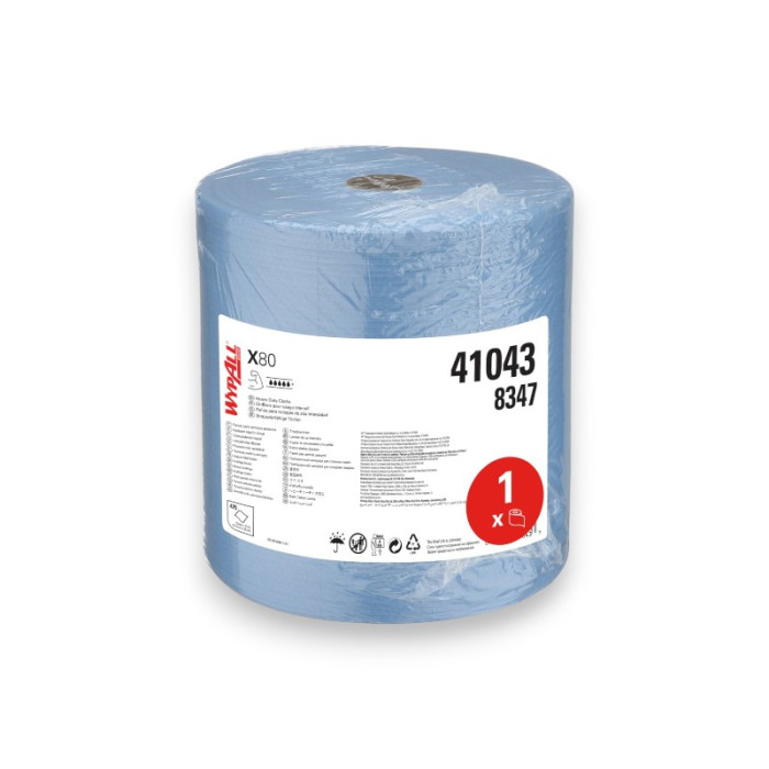 BOBINA PAÑO WYPALL X80 AZUL 8347