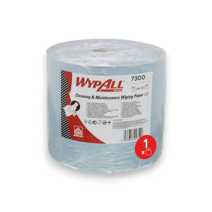 BOBINA PAÑO WYPALL L20 AZUL 7300