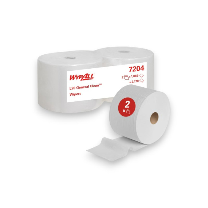 BOBINA PAÑO WYPALL L20 BLANCA 7204