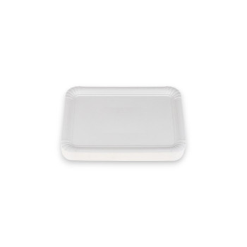 BANDEJA CARTON BLANCA 12X19 CMS.