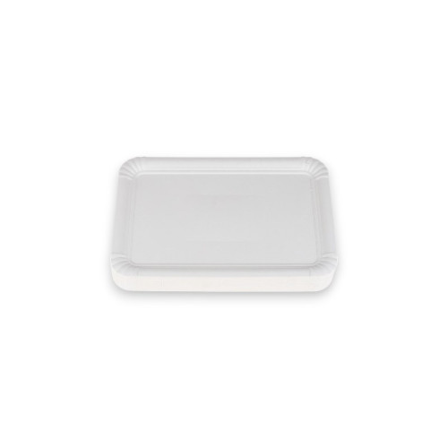 BANDEJA CARTON BLANCA 12X19 CMS.