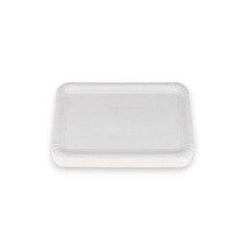 BANDEJA CARTON BLANCA 16X22 CMS.
