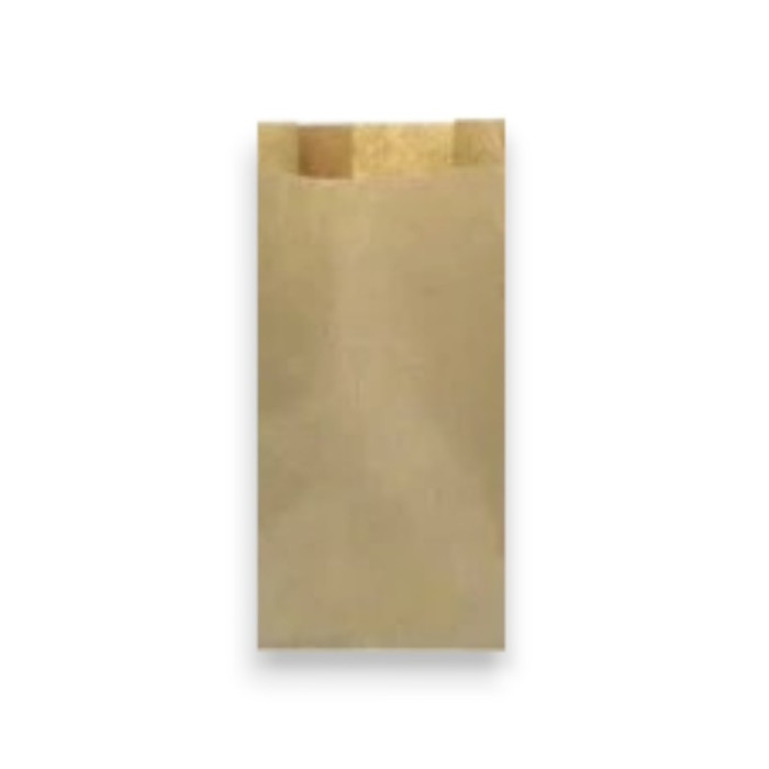 BOLSA PAPEL KRAFT 1 BARRA 14+6X54 CMS.